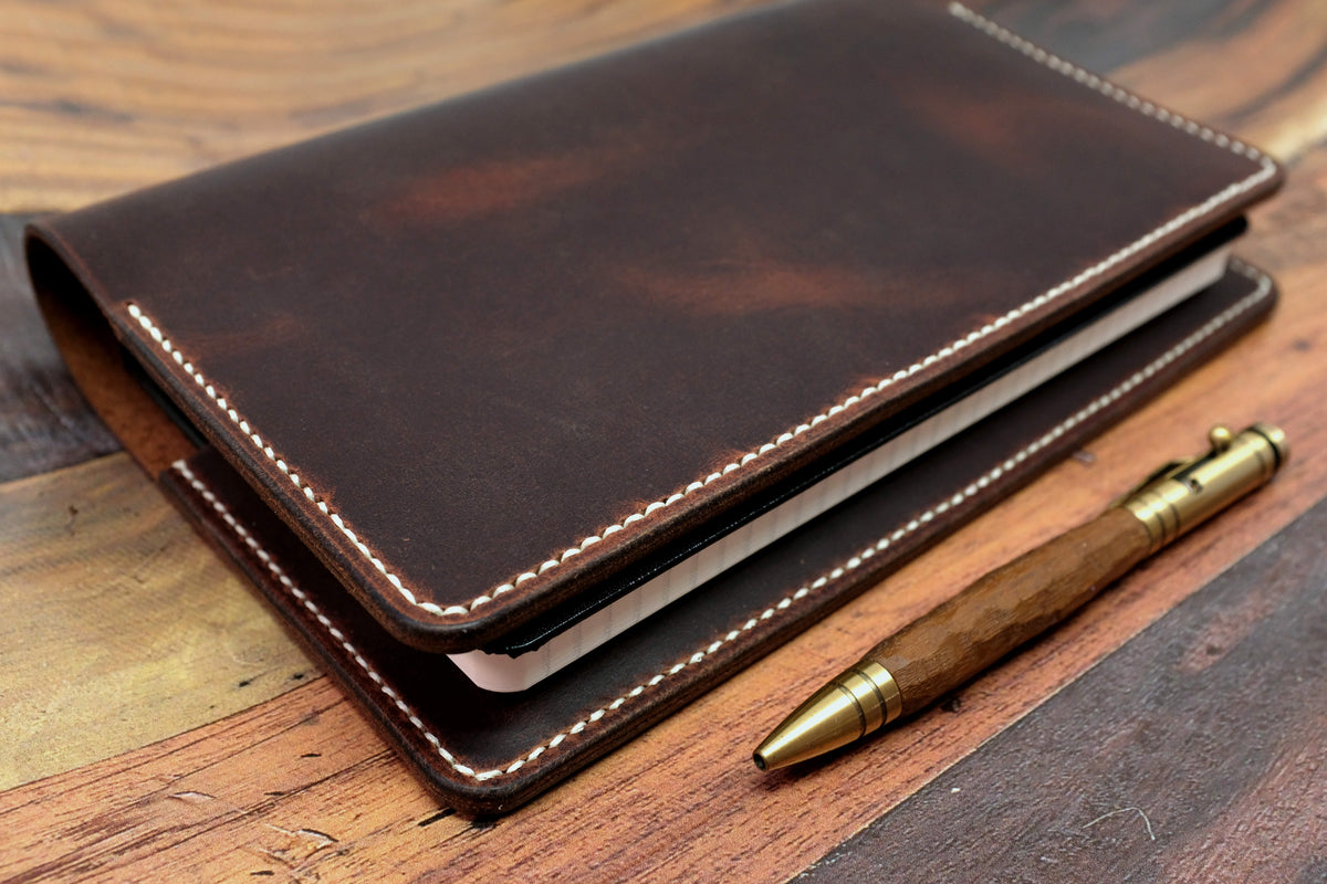 Notebook Backplate Handmade Leather Notebook Covers | Hide & Home