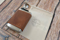 Personalised Leather Wrapped Trekking Hip Flask - photo 10