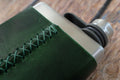 Personalised Leather Wrapped Trekking Hip Flask - photo 3