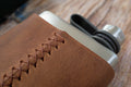 Personalised Leather Wrapped Trekking Hip Flask - photo 9