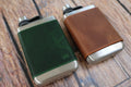 Personalised Leather Wrapped Trekking Hip Flask - photo 5