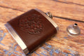 Hand Dyed Leather Flask 6oz - photo 3