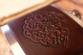 Hand Dyed Leather Flask 6oz - photo 4