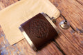 Hand Dyed Leather Flask 6oz - photo 6