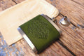Hand Dyed Leather Flask 6oz - photo 11