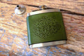 Hand Dyed Leather Flask 6oz - photo 9