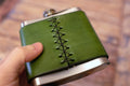 Hand Dyed Leather Flask 6oz - photo 12