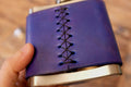 Hand Dyed Leather Flask 6oz - photo 16