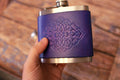 Hand Dyed Leather Flask 6oz - photo 17