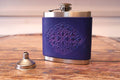 Hand Dyed Leather Flask 6oz - photo 18