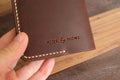 Leather Passport Holder - Brown - photo 4