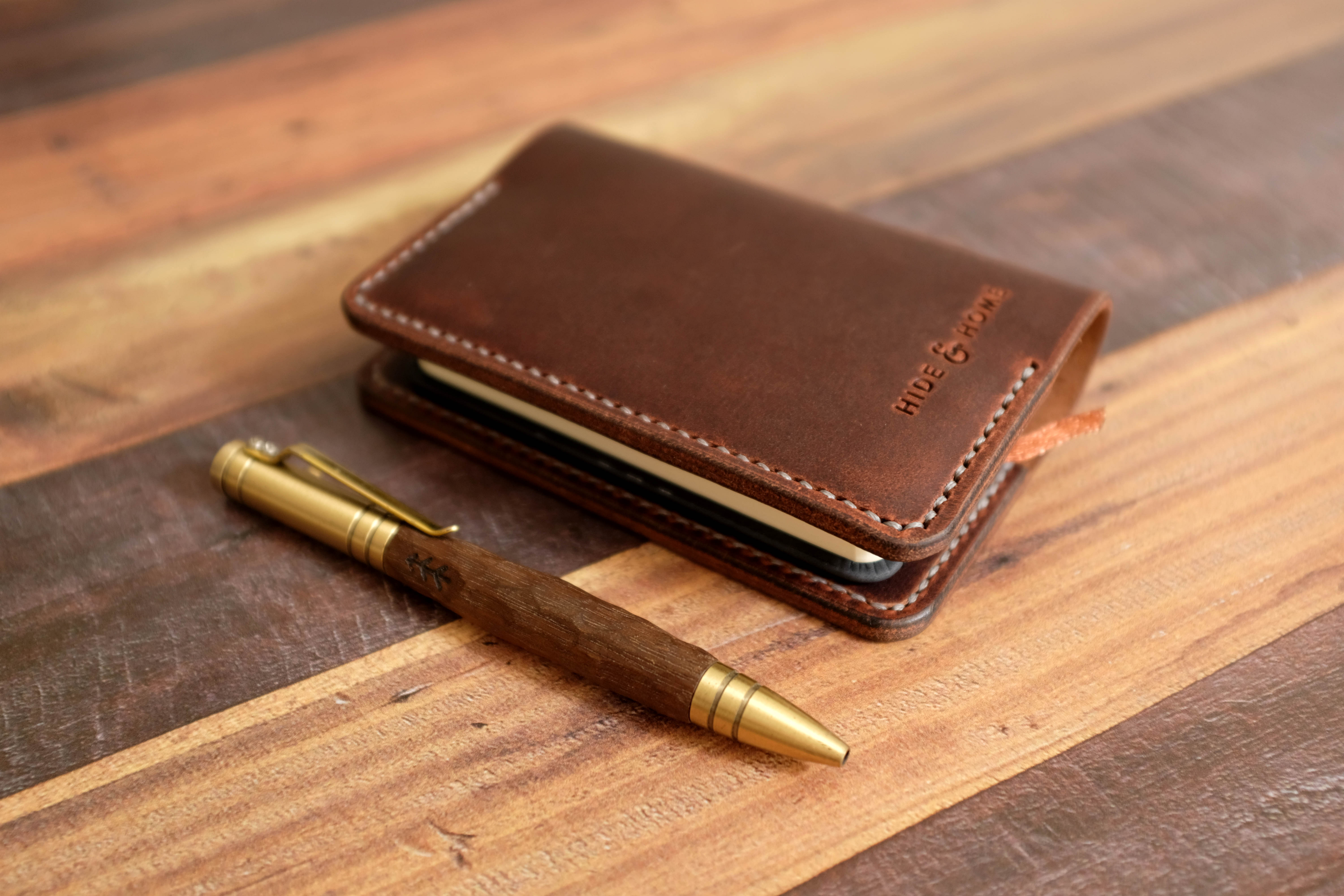 Leather Notebook Cover A7 - Brown – Hide & Home