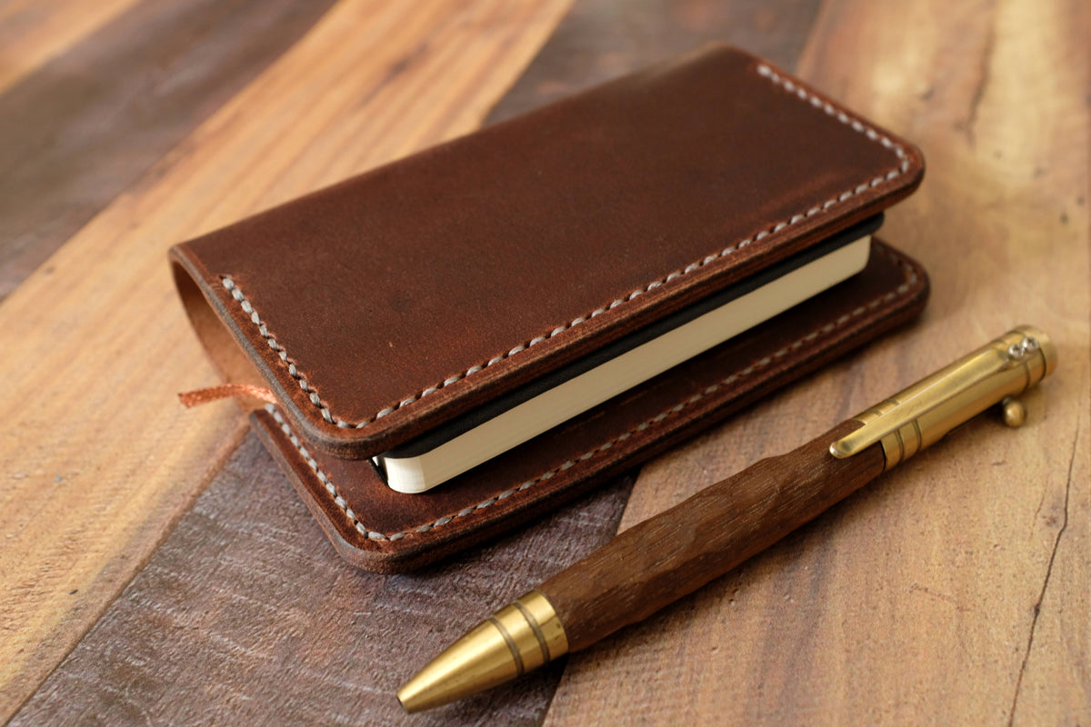 Leather Notebook Cover A7 - Brown – Hide & Home