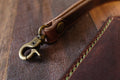 Leather ID Holder with Lanyard - Brown - photo 4