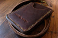 Leather ID Holder with Lanyard - Brown - photo 3