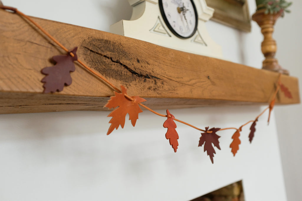 Leather Leaf Garland