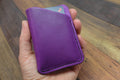 Purple Leather Card Pouch - photo 5