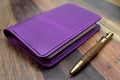 Leather Notebook Cover A6 - Purple - photo 2