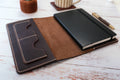 Leather Notebook Cover A5 - Brown - photo 10