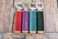 Leather Wrapped Wooden Bottle Opener - photo 5