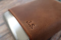 Personalised Leather Wrapped Trekking Hip Flask - photo 8