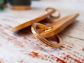 Personalised Gold Leather Key Fob - photo 5