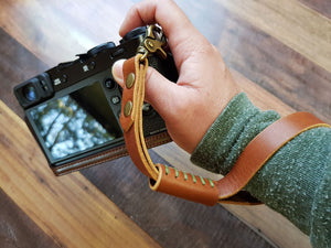 Italian Leather Camera Hand Strap