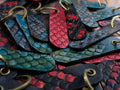 Dragon Scale Leather Key Fob - photo 1