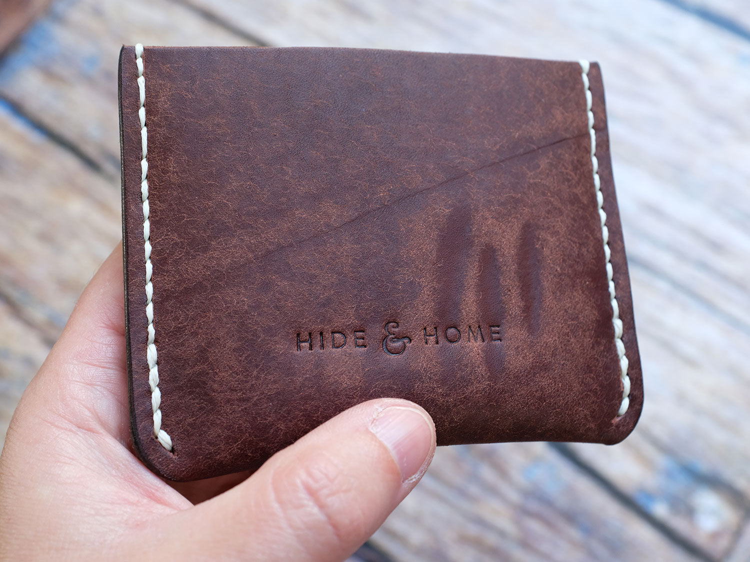 Italian Leather Pocket Wallet - Brown