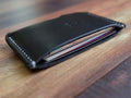Italian Leather Card Holder - Black - photo 2
