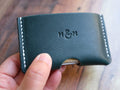 Italian Leather Card Holder - Blue - photo 4