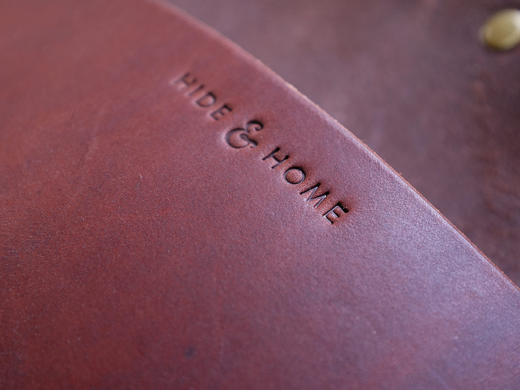 Italian Leather Pencil Case - Brown