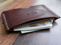 Italian Leather Card Holder - Brown - photo 2