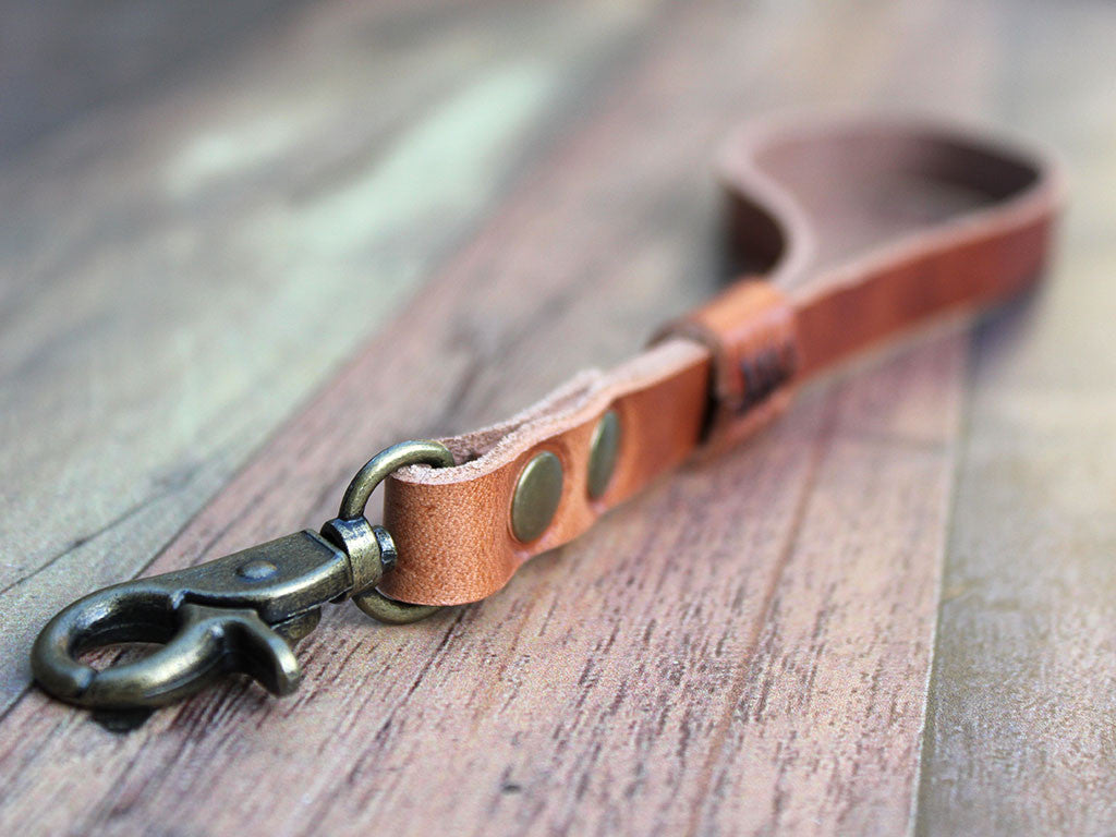 Leather Camera Hand Strap - Horween Dublin