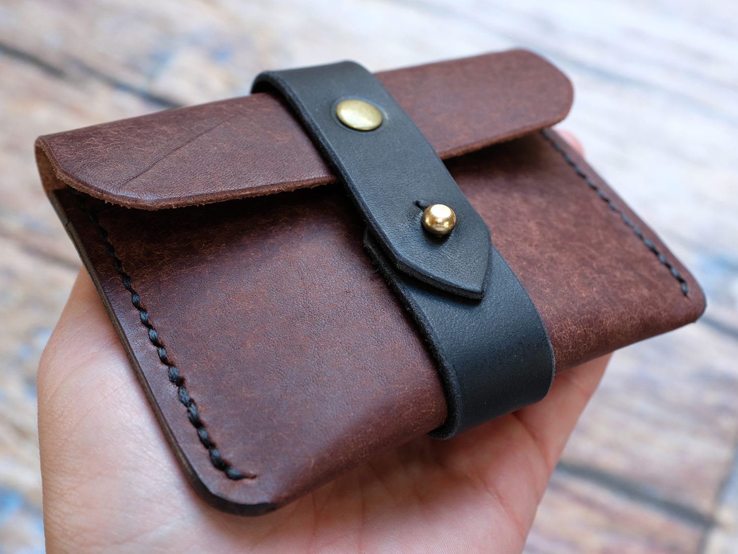 Italian Leather Strap Wallet