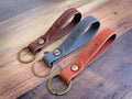 Italian Leather Key Ring - photo 1