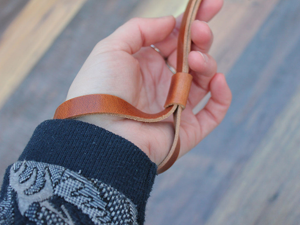 Leather Camera Hand Strap - Horween Dublin