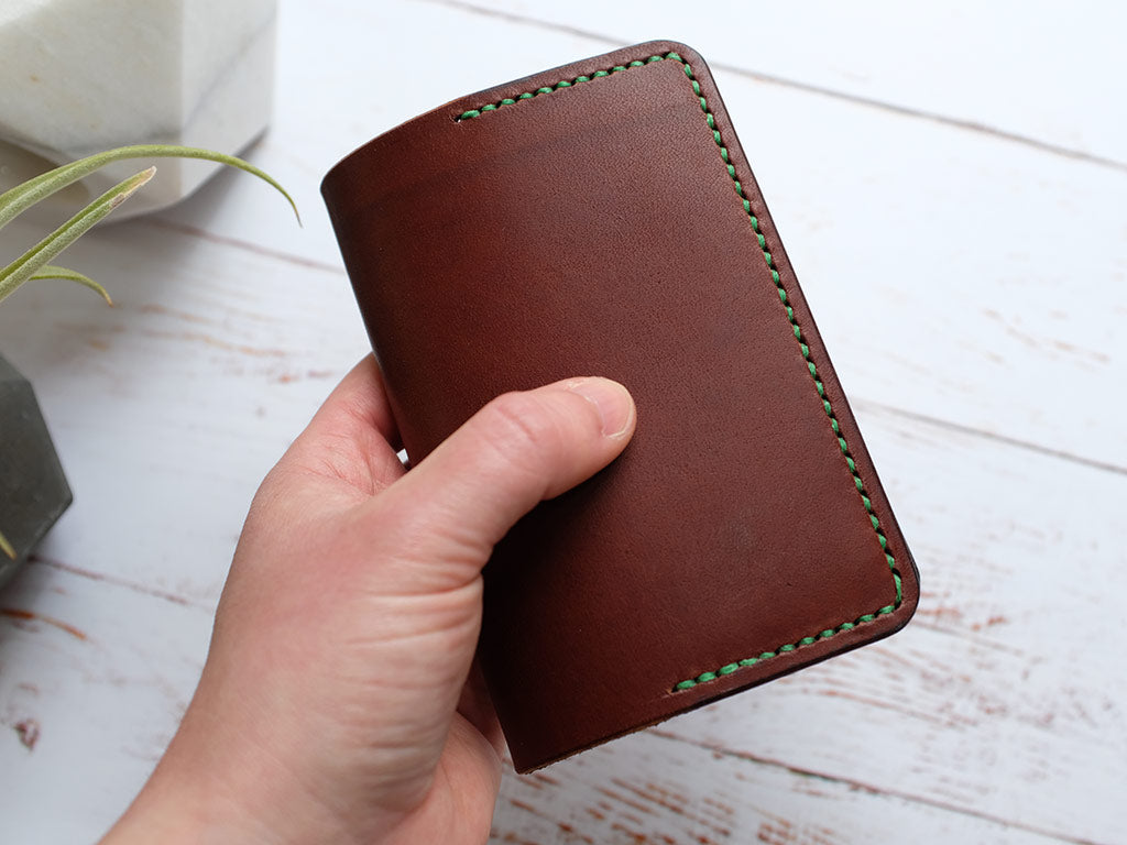 Italian Leather Notebook Cover A7 - Brown