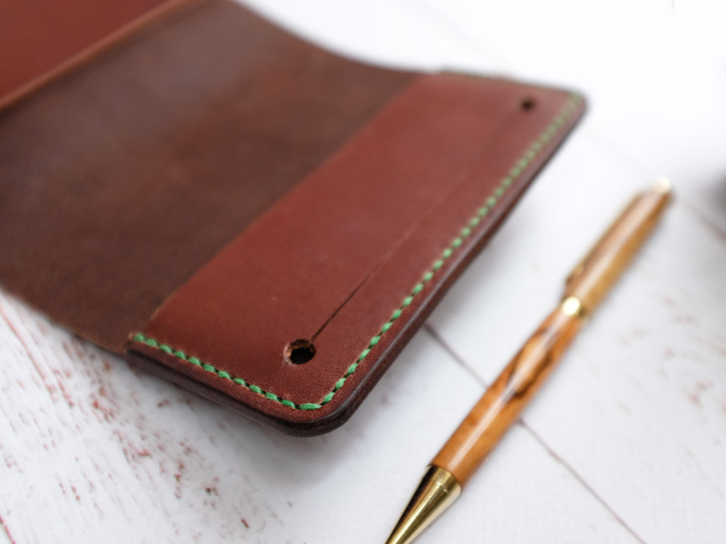 Italian Leather Notebook Cover A7 - Brown – Hide & Home