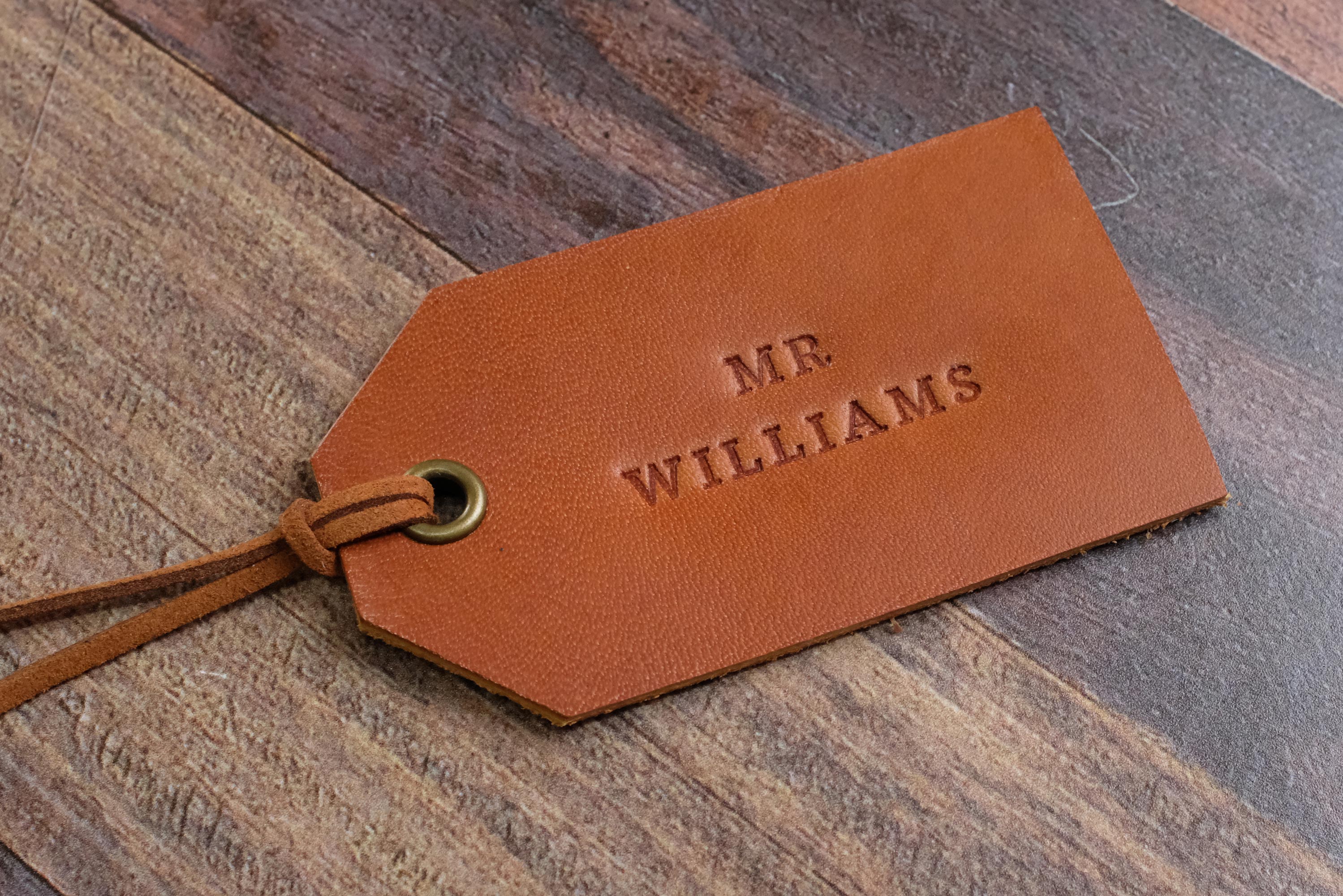 Personalised Leather Tag