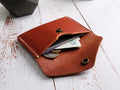 Italian Leather Button Wallet - Tan - photo 2