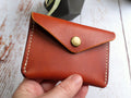 Italian Leather Button Wallet - Tan - photo 1