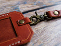 Leather ID Holder with Lanyard - Tan - photo 4