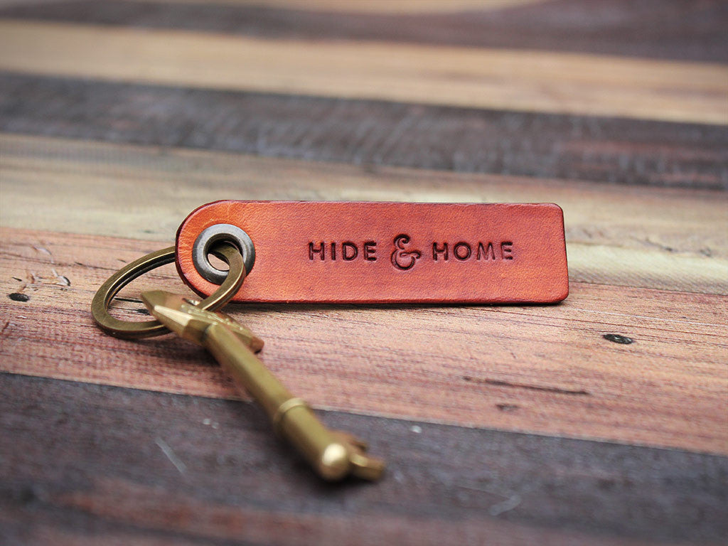 Personalised Leather Key Fob - Hide & Home - 3
