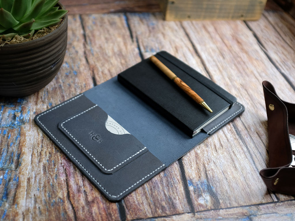 Leather Notebook Cover A6 - Tempesti