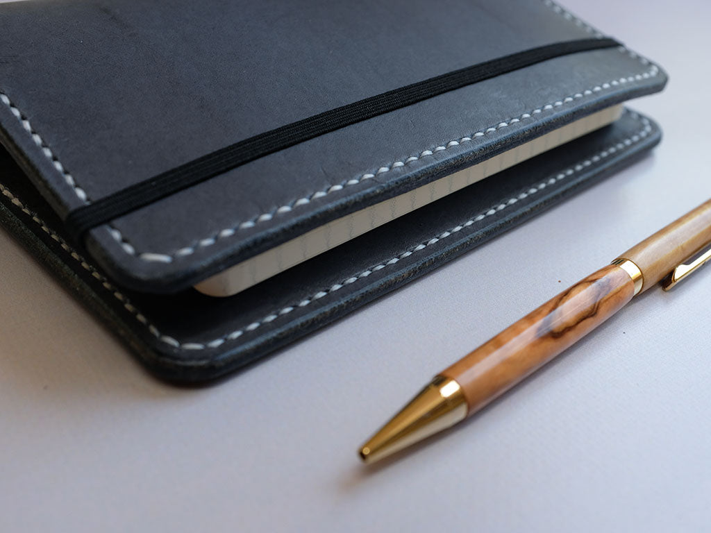 Leather Notebook Cover A6 - Tempesti
